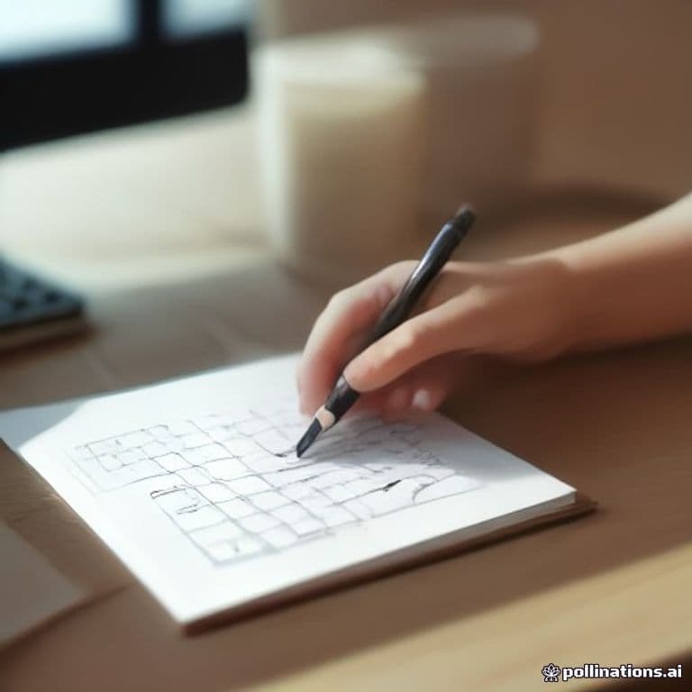 Manos sobre un escritorio de oficina con laptop mostrando un diagrama de workflow personalizado, notas adhesivas con esquemas de arquitectura, y elementos de desarrollo técnico.