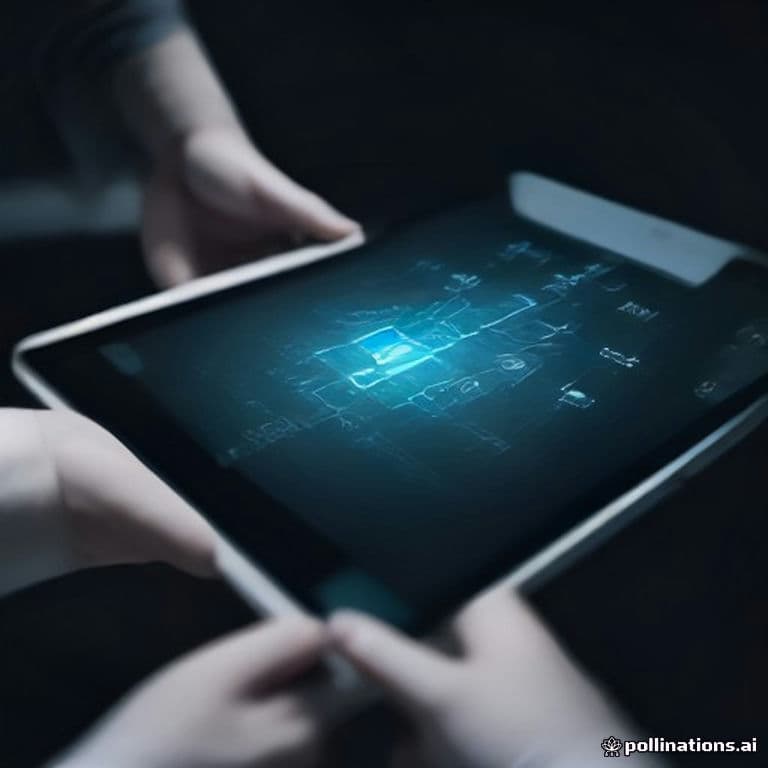 Manos manipulando interfaz digital en tablet que muestra flujos de trabajo automatizados e interconexiones entre sistemas, representando integración de procesos empresariales.