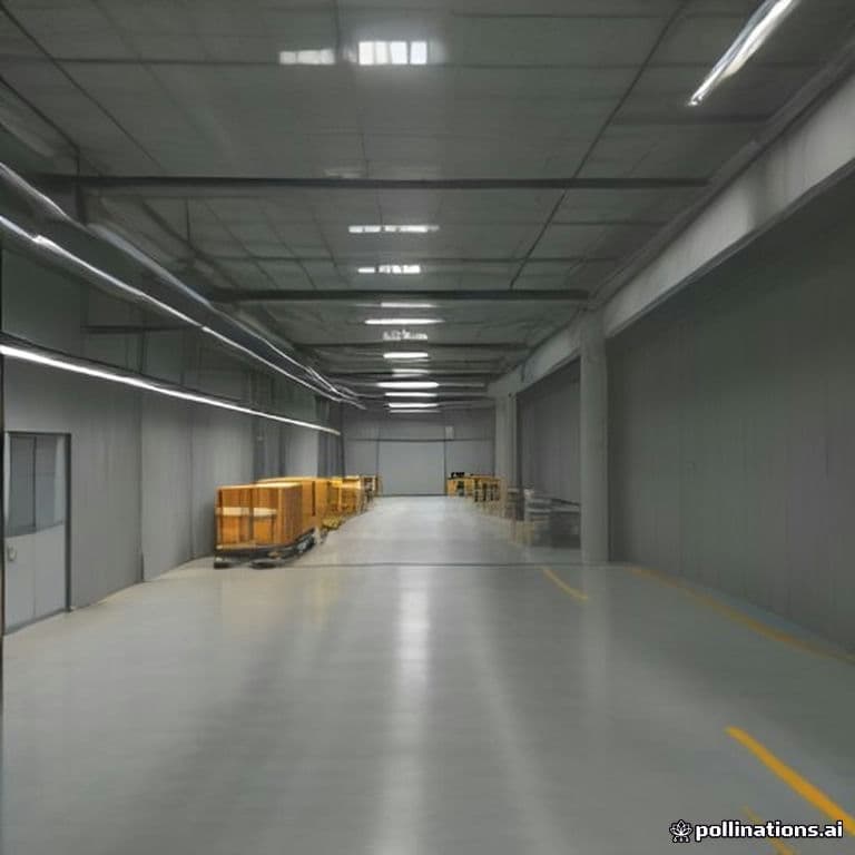 Centro de distribución logística automatizado con cintas transportadoras de embalajes y sistemas de visión artificial para clasificación de paquetes.
